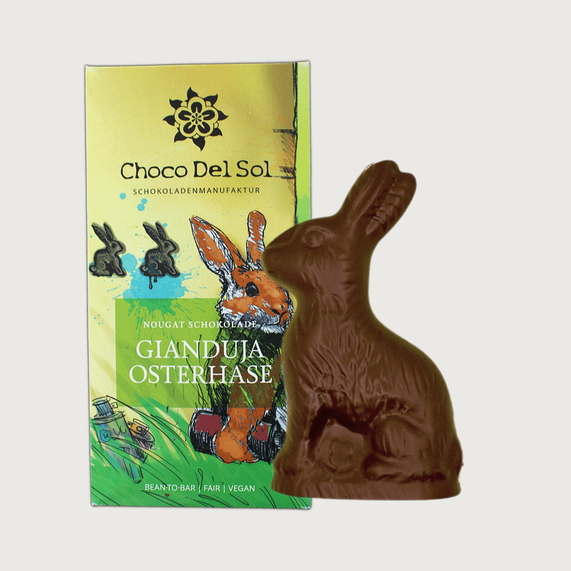 Choco Del Sol - Easter Bunny Filled with Gianduja, Dark Chocolate