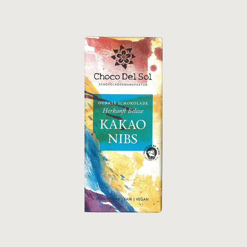 Choco Del Sol - Maya Mountain, Belize, Dark 75% with Trinitario Nibs