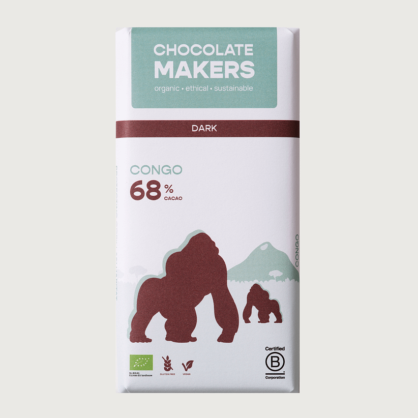 Chocolatemakers - Gorilla Bar, Congo, Dark 68%