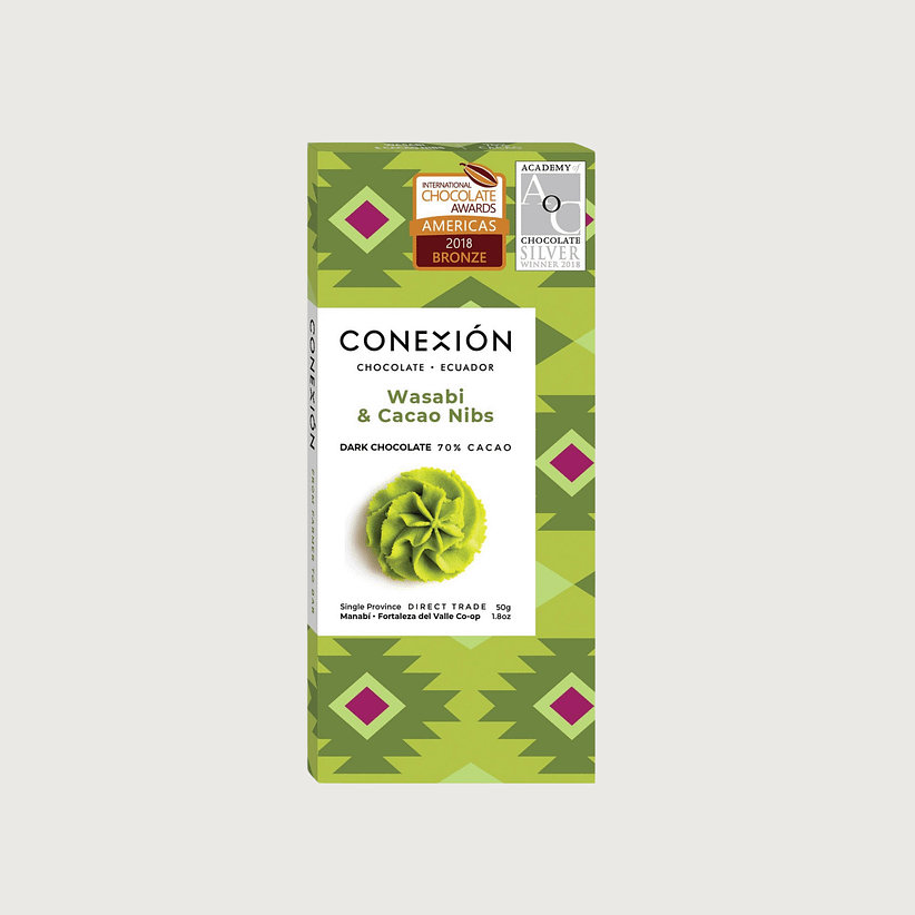 Conexion - Wasabi & Cocoa Nibs, Ecuador, Dark 70%