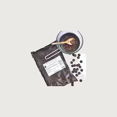 Original Beans - Piura Porcelana 75% Chocolate Buttons Dark Chocolate Couverture 230g