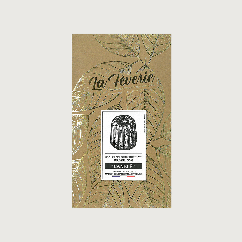 Hasnaâ - Canelé, Fazenda Camboa, Brazil, Dark Milk 55%
