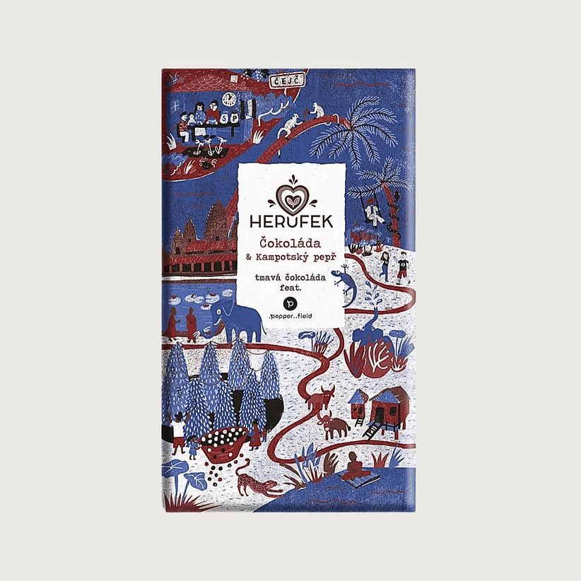 Herufek - Kampot Pepper, Dark 70%