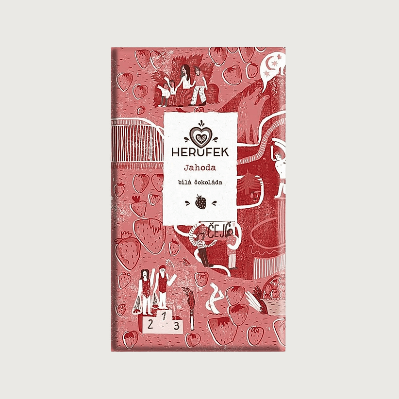 Herufek - White 48% with Strawberries