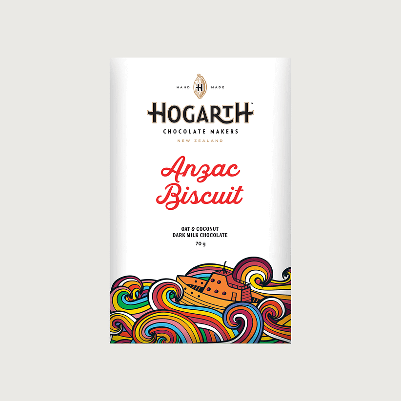 Hogarth - Anzac Biscuit, Dark Milk 53%