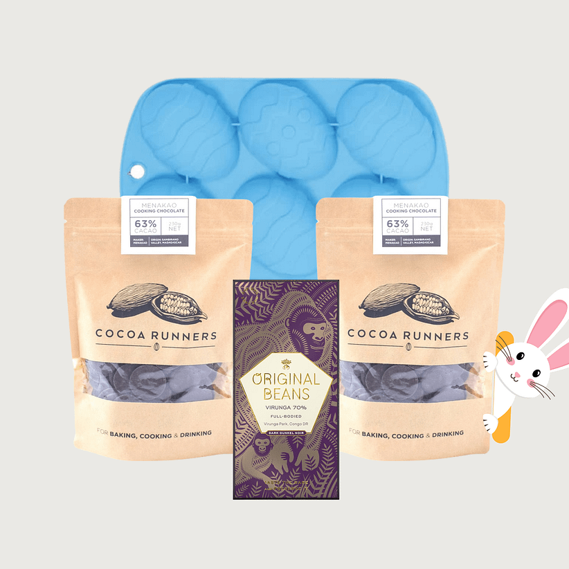Cocoa Runners - Make Your Own Easter Egg Kit, Dark Chocolate