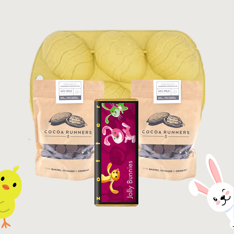 Cocoa Runners - Make Your Own Easter Egg Kit, Milk Chocolate