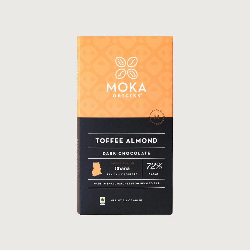 Moka - Toffee Almond, Ghana, Dark 72%