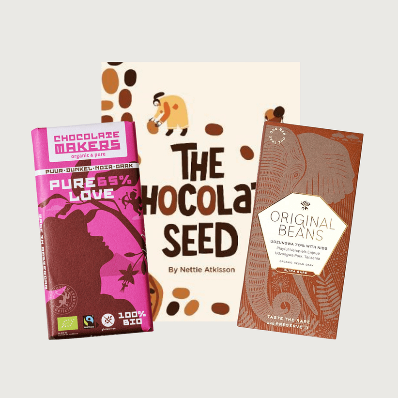 Book & Bar Gift - The Chocolate Seed by Nettie Atkisson