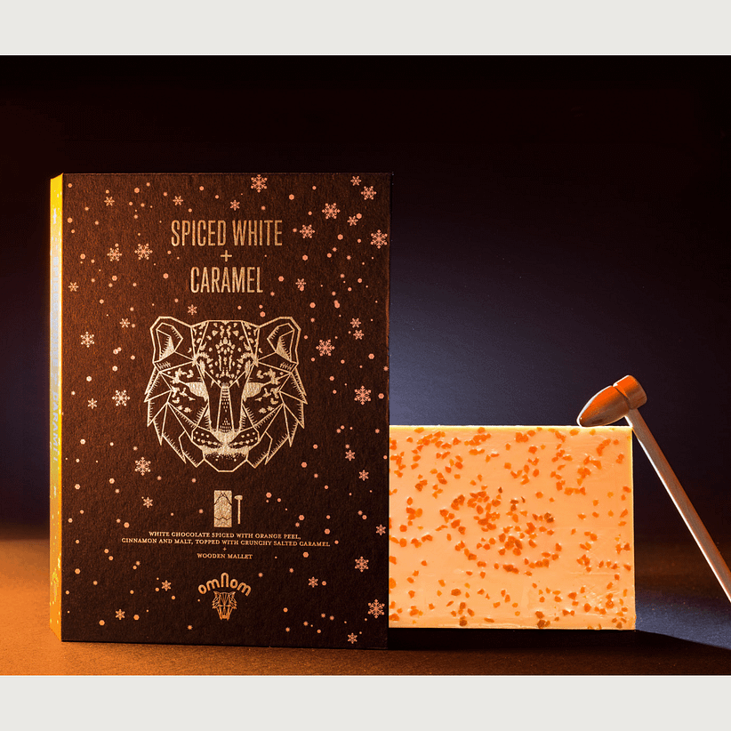 Omnom – Spiced White & Caramel Sharing Slab