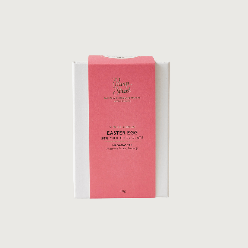 Pump Street Chocolate - Madagascar, Milk 58% Chocolate Easter Egg
