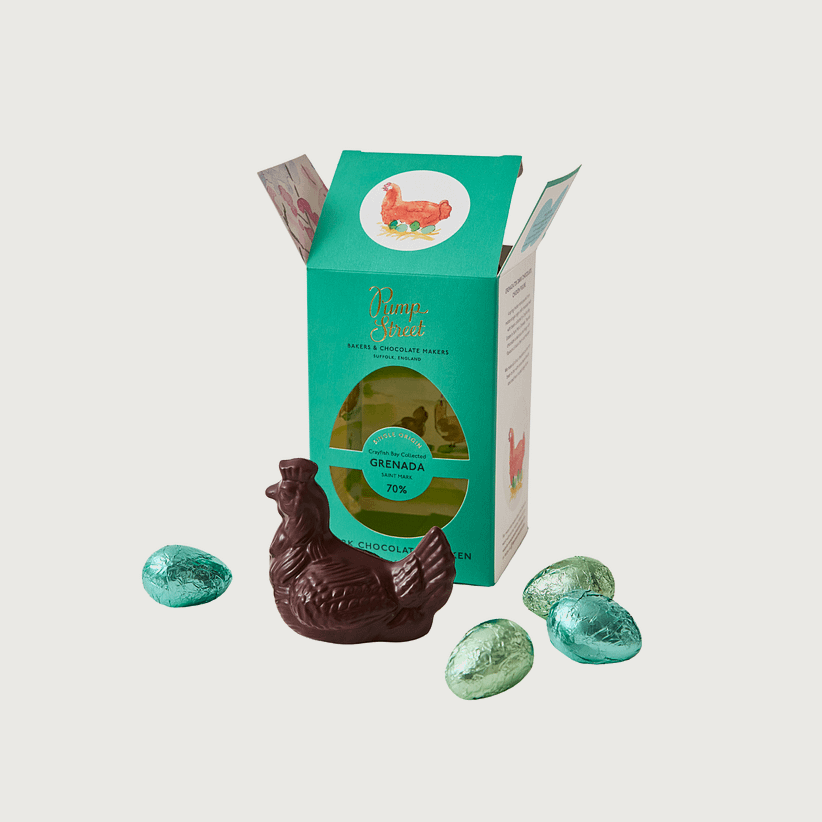 Pump Street Chocolate - Grenada, Dark 70% Chicken and Eggs Box