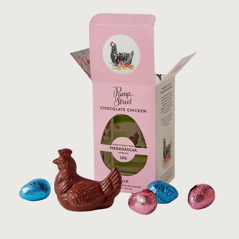 Pump Street Chocolate - Milk Chocolate Chicken and Eggs Box