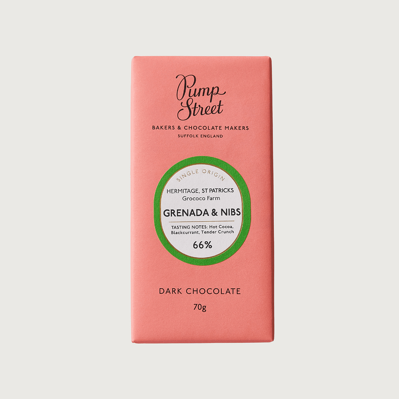 Pump Street Chocolate - Grenada & Nibs, Dark 66%