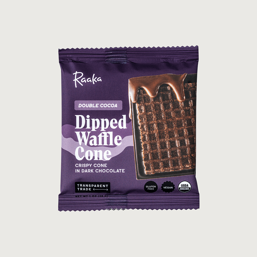 Raaka - Double Cocoa Dipped Waffle