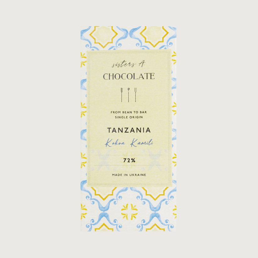 Sisters A. Chocolate - Kokoa Kamili, Tanzania, Dark 72%
