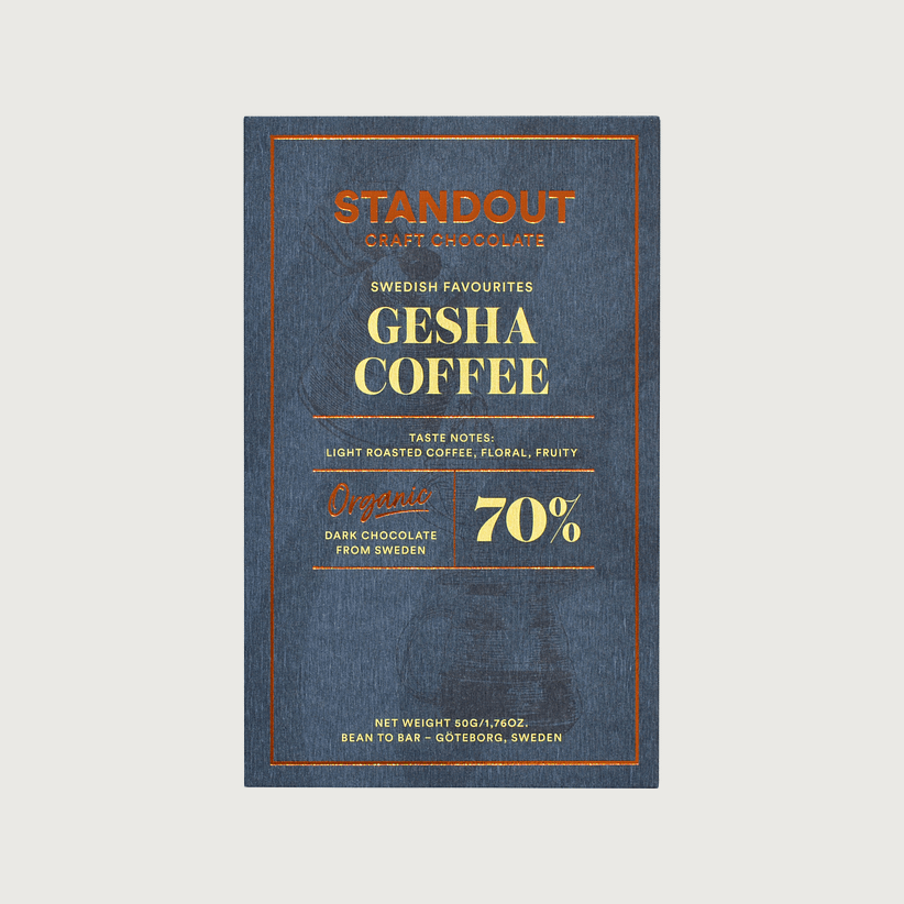 Standout - Öko Caribe, Dominican Republic, Gesha Speciality Coffee, Dark 70%