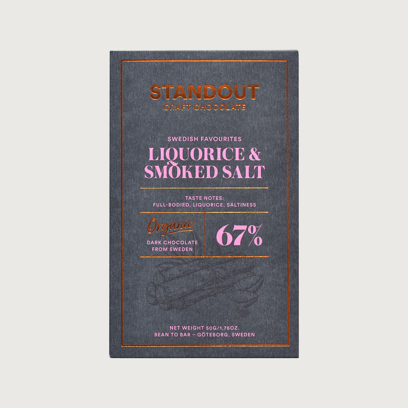 Standout - Liquorice & Beech Smoked Sea Salt, Dark 67%