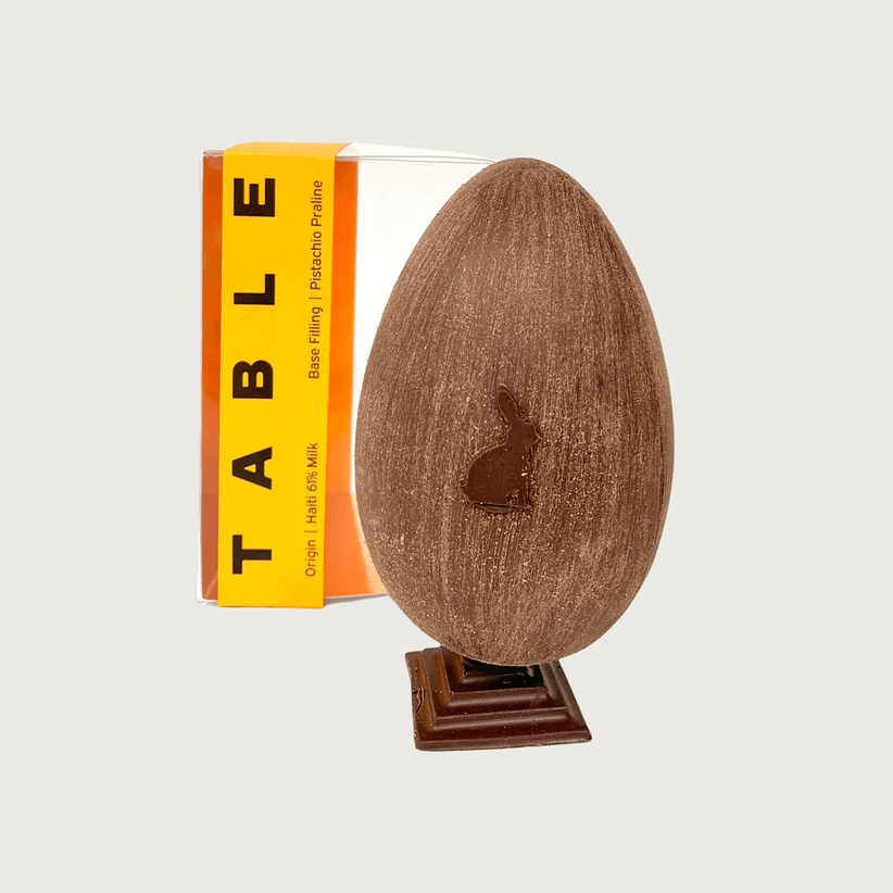 Table - Haiti, Milk 61% Easter Egg with Pistachio Praline (140g)
