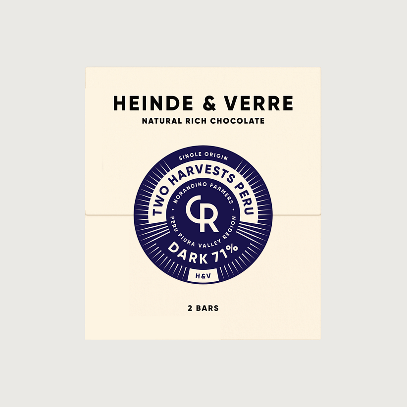 Heinde & Verre - Piura, Peru, Two Harvests, Dark 71%