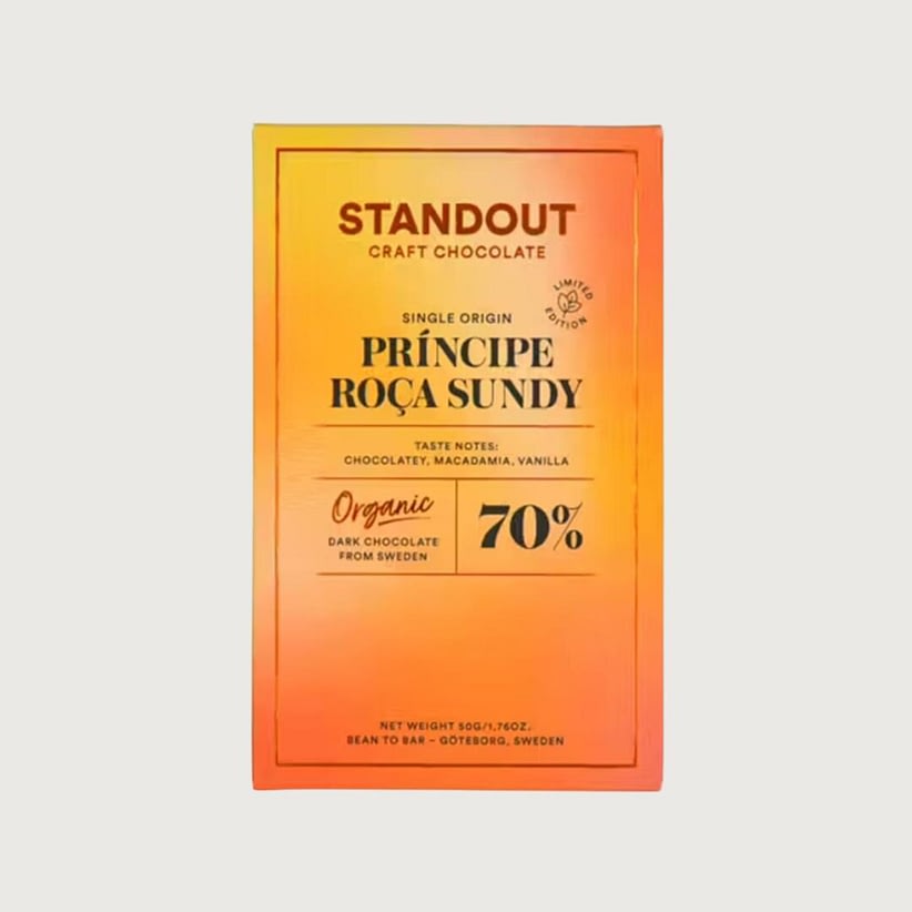 Standout Chocolate - Principe, Roça Sundy, Dark 70%